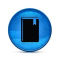 Book Help icon on classy splash blue round button illustration Royalty Free Stock Photo