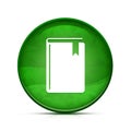 Book Help icon on classy splash green round button illustration Royalty Free Stock Photo