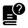 Book help glyphs icon