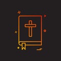 Book holy bible icon vector design