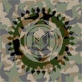 Book icon on camo pattern