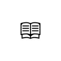 Book icon. Education library symbol