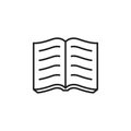 Book icon flat vector illustration Royalty Free Stock Photo