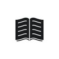Book icon flat vector illustration Royalty Free Stock Photo