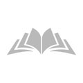 Book icon illustration educational logo design