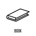 Book icon or logo in modern line style. Royalty Free Stock Photo