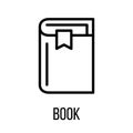 Book icon or logo in modern line style. Royalty Free Stock Photo