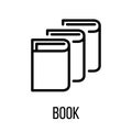 Book icon or logo in modern line style. Royalty Free Stock Photo