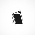 Book icon. open book isolated solid icon Royalty Free Stock Photo