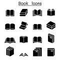 Book icon set Royalty Free Stock Photo