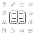 Book icon. Simple element illustration. Book symbol design from Ecology collection set. Can be used for web and mobile