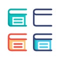 book icon is a simple graphic representation Royalty Free Stock Photo