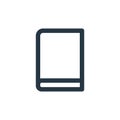book icon vector from interface concept. Thin line illustration of book editable stroke. book linear sign for use on web and