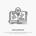 Book, Idea, Novel, Story Line Icon Vector Royalty Free Stock Photo