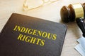 Book about Indigenous Rights law. Royalty Free Stock Photo