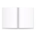 Book journal open on a white background. Vector illustration