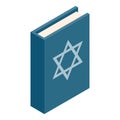 The Book of Judaism isometric 3d icon Royalty Free Stock Photo