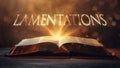 Book of Lamentations. Royalty Free Stock Photo