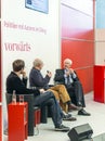 Book launch at the vorwaerts stand at the Frankfurt Book Fair 2014 Royalty Free Stock Photo