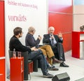 Book launch at the vorwaerts stand at the Frankfurt Book Fair 2014 Royalty Free Stock Photo