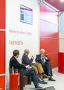 Book launch at the vorwaerts stand at the Frankfurt Book Fair 2014 Royalty Free Stock Photo