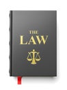 The book of laws. Constitution isolated on white background Royalty Free Stock Photo