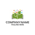 Book leaf logo Royalty Free Stock Photo