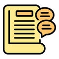 Book learning icon vector flat