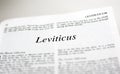 Book of Leviticus Royalty Free Stock Photo
