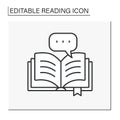 Book line icon Royalty Free Stock Photo