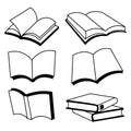 Book Line Icon Vector Design Royalty Free Stock Photo
