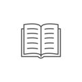 Book line icon on white background Royalty Free Stock Photo