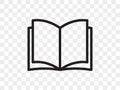 Book line vector icon. Open book reader linear web app Royalty Free Stock Photo