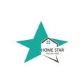 home star logo design template Royalty Free Stock Photo