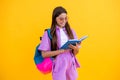 book loving teen girl. school education. Teen girl reading educational literature. back to school. reading teen girl