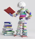 Book man Royalty Free Stock Photo