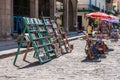 Book market in Plaza de las Armas, Havana, Cuba Royalty Free Stock Photo