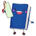 Book Mascot Holding Bookmark