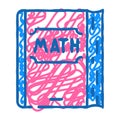book math science education icon doodle illustration Royalty Free Stock Photo