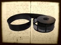 Book microfilm Royalty Free Stock Photo