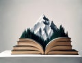 Book Mountain: Symbol of Knowledge Royalty Free Stock Photo
