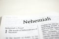 Book of Nehemiah Royalty Free Stock Photo