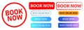 book now rectangle red stamp and button website modern online for order reserve