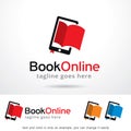 Book Online Logo Template Design Vector Royalty Free Stock Photo