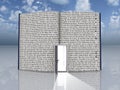 Book with open door Royalty Free Stock Photo