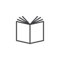 Book open outline icon