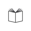 Book open outline icon