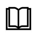 Opened Book outline icon vector eps10. book sign. book icon vector sing.