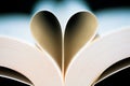 Book pages heart shaped Royalty Free Stock Photo