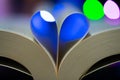 Book pages heart shaped Royalty Free Stock Photo